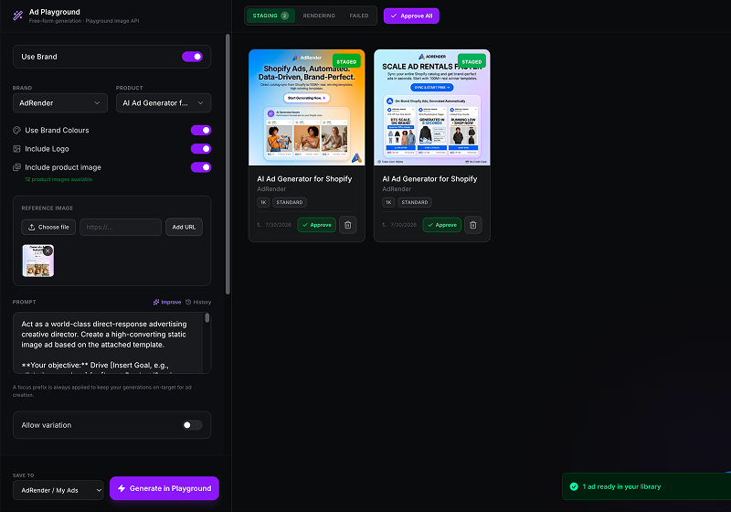 [IMAGE 11] Feature card: Ad Playground